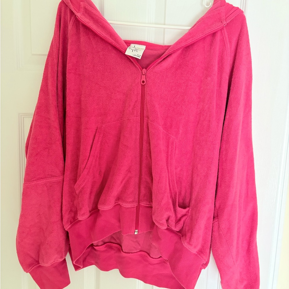 Aerie Pink Zip-Up Hoodie